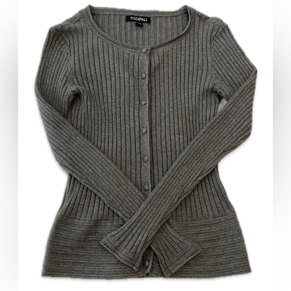 Roz & Ali Button Up Sweater Size XS